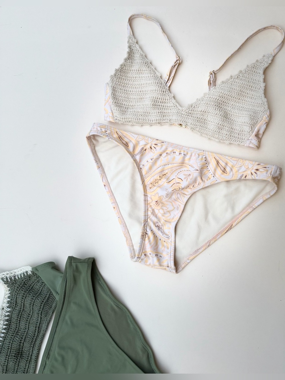 Bikini Bundle 4 Separate Matching Set EUC XS Tops XS/S Bottoms Beach Mermaidcore - Picture 6 of 11